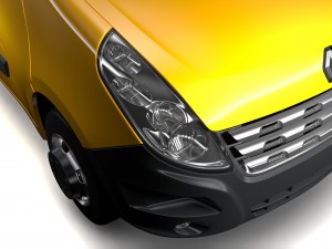 renault master l3h3 van 2010 3D Модель