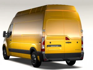 renault master l3h3 van 2010 3D Model