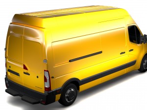 renault master l3h3 van 2010 3D Модель