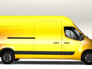 renault master l3h3 van 2010 3D Модель