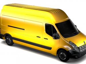 renault master l3h3 van 2010 3D Модель