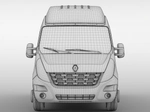 renault master l3h3 van 2010 3D Model
