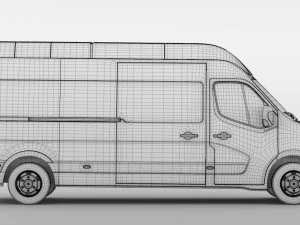 renault master l3h3 van 2010 3D Model