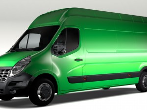 renault master l3h3 van 2017 3D 모델