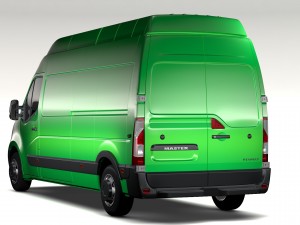 renault master l3h3 van 2017 3D 모델