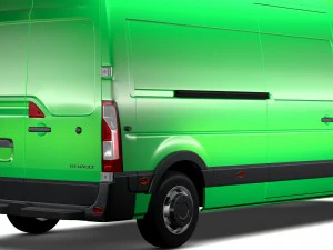 renault master l3h3 van 2017 3D Model