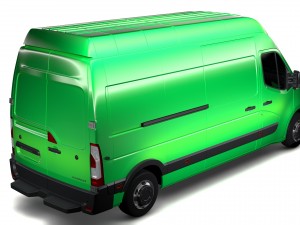 renault master l3h3 van 2017 3D 모델