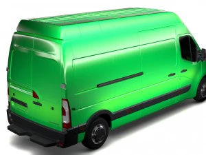 renault master l3h3 van 2017 3D Model
