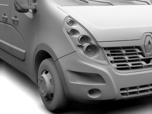 renault master l3h3 van 2017 3D 모델