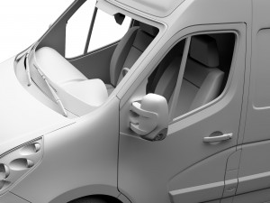 renault master l3h3 van 2017 3D 모델