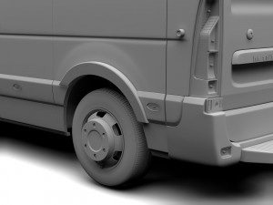 renault master l3h3 van 2017 3D 모델