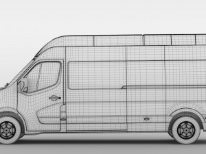 renault master l3h3 van 2017 3D 모델