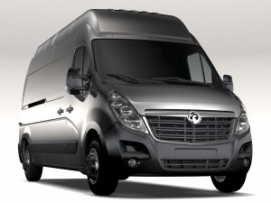 vauxhall movano l3h3 van 2016 3D मॉडल