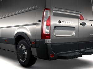vauxhall movano l3h3 van 2016 3D मॉडल