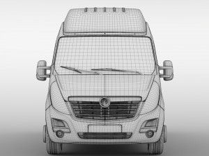 vauxhall movano l3h3 van 2016 3D मॉडल