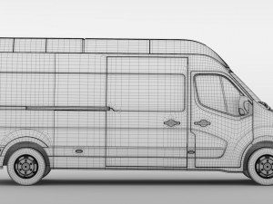 vauxhall movano l3h3 van 2016 3D मॉडल