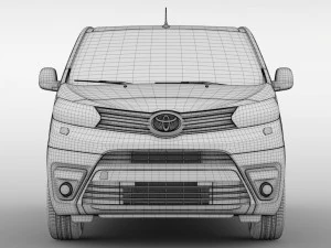 toyota proace van l2 2017 3D Model