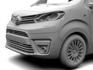 toyota proace van l2 2017 3D Model