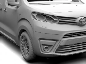 toyota proace van l2 2017 3D Model