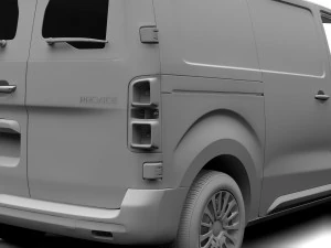 toyota proace van l2 2017 3D Model
