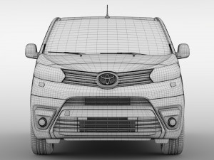 toyota proace verso l2 2017 3D Модель