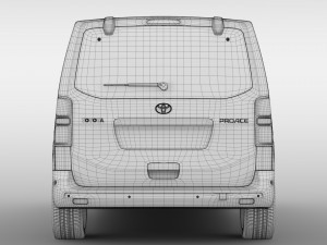 toyota proace verso l2 2017 3D Модель