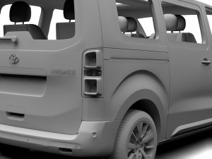 toyota proace verso l2 2017 3D Модель