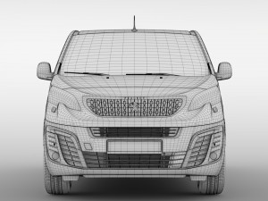 peugeot expert l3 2017 3D Model