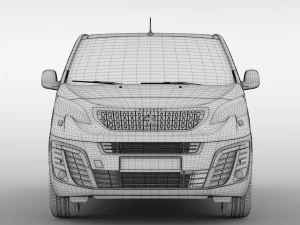 peugeot expert l3 2017 3D Model
