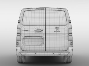 peugeot expert l3 2017 3D Model