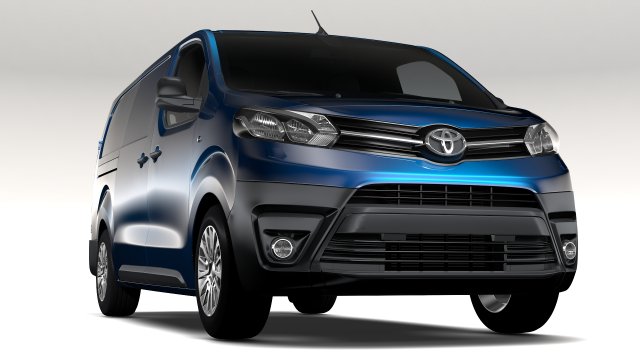 toyota proace van l3 2017 3D Model .c4d .max .obj .3ds .fbx .stl .blend 