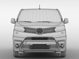 toyota proace van l3 2017 3D Model