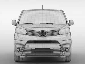 toyota proace van l3 2017 3D Model