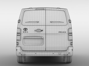 toyota proace van l3 2017 3D Model