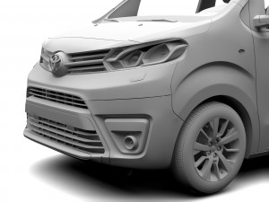 toyota proace verso l3 2017 3D Модель
