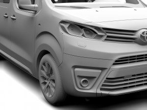 toyota proace verso l3 2017 3D Модель