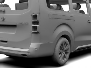 toyota proace verso l3 2017 3D Модель