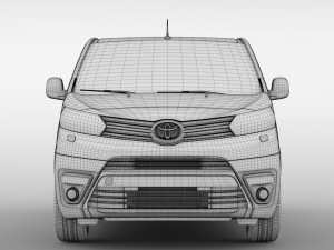 toyota proace verso l3 2017 3D Модель