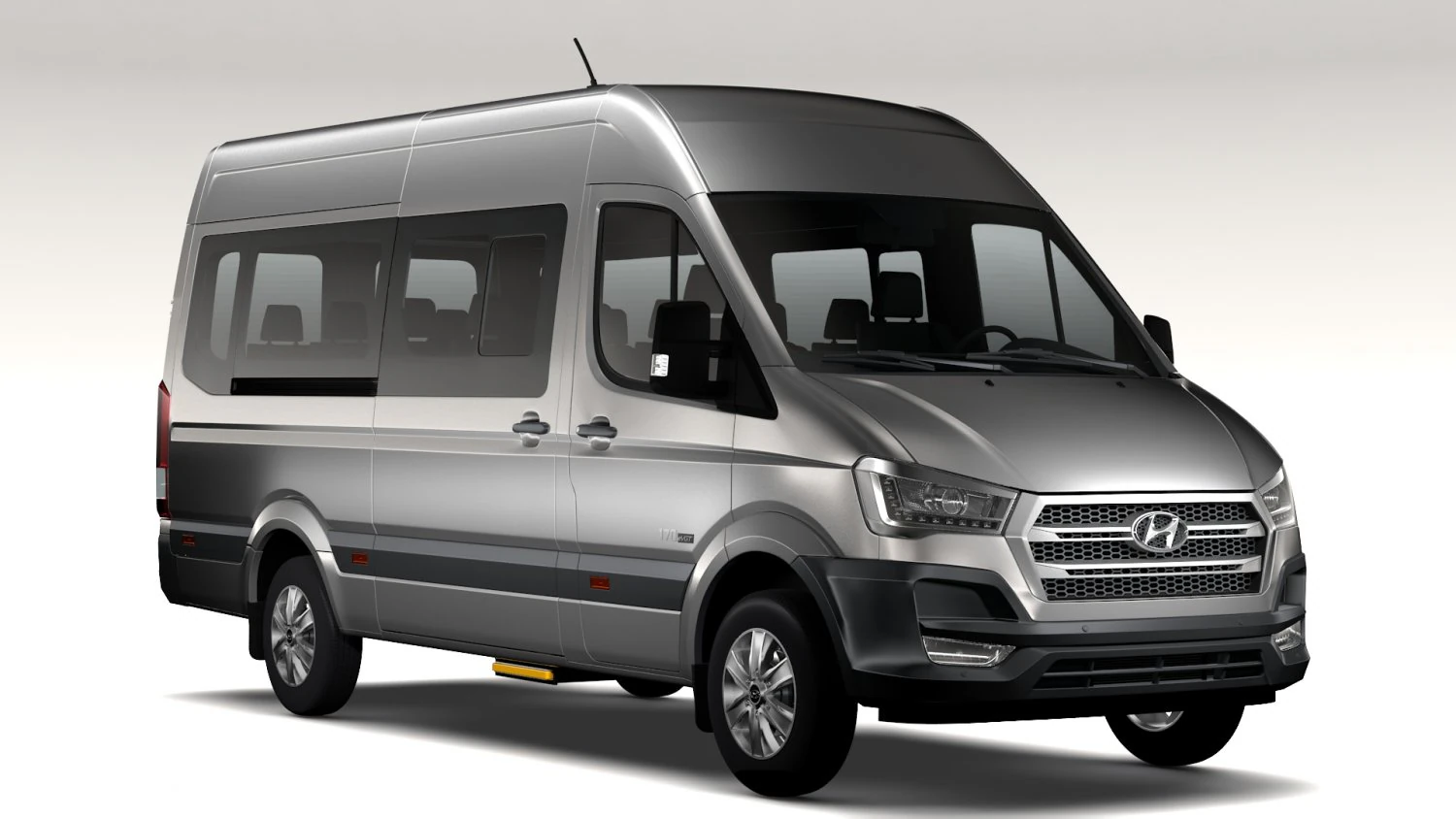 hyundai h350 minibus 2017 3D Model .c4d .max .obj .3ds .fbx .stl .blend 