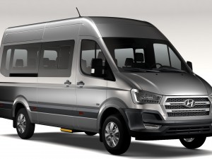 hyundai h350 minibus 2017 3D Model