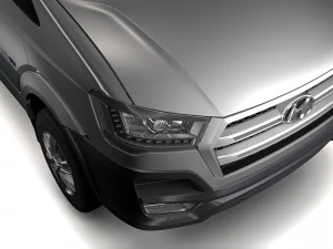 hyundai h350 minibus 2017 3D Model