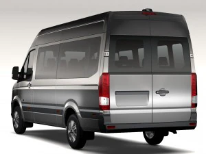 hyundai h350 minibus 2017 3D Model