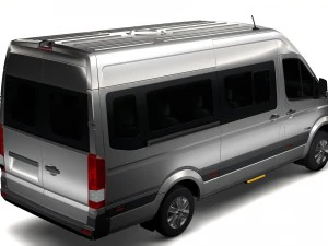 hyundai h350 minibus 2017 3D Model