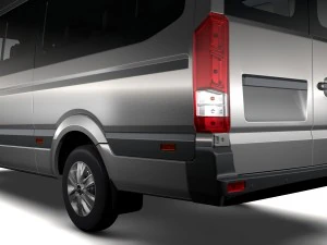 hyundai h350 minibus 2017 3D Model