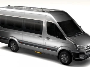 hyundai h350 minibus 2017 3D Model