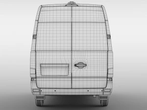 hyundai h350 minibus 2017 3D Model