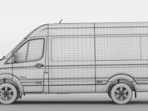 hyundai h350 minibus 2017 3D Model