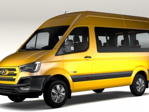 hyundai h350 minibus swb 2017 3D Model