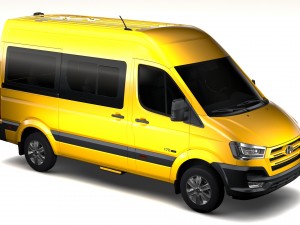 hyundai h350 minibus swb 2017 3D Model