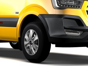 hyundai h350 minibus swb 2017 3D Model